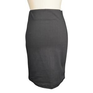 Old Navy Black Pencil Skirt Women’s Small Stretch Knee Length Back Slit Casual